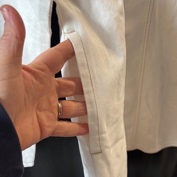 Frye cream Button-Front Dress long sleeve sz XL NWOT - Picture 5 of 9